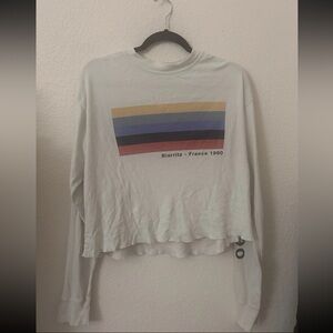 Brandy Melville “Biarritz – France 1990” Long-Sleeve T-Shirt Top